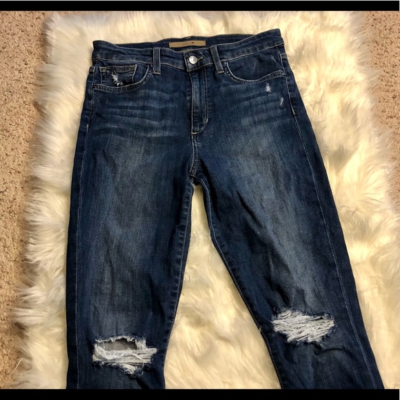 Joe’s Jeans | High Rise Skinny Ankle Distressed Denim Jeans - Picture 2 of 10